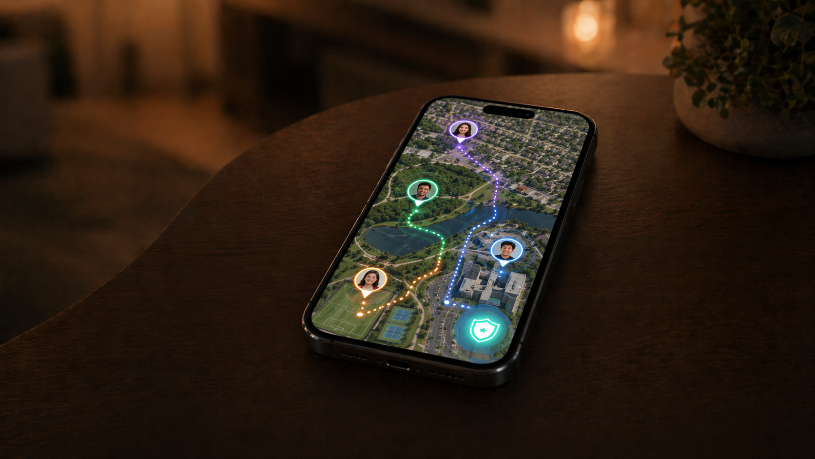 Family live location map